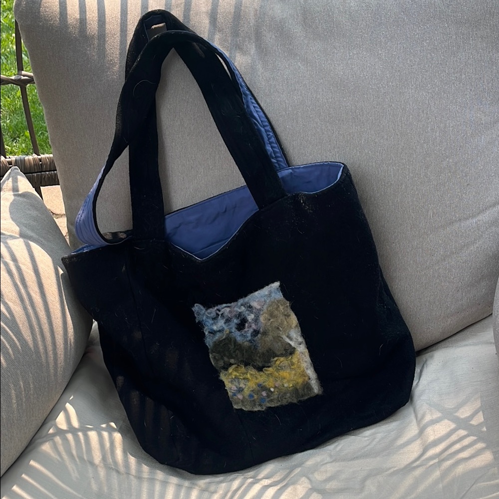 Stylish Black Tote Bag
